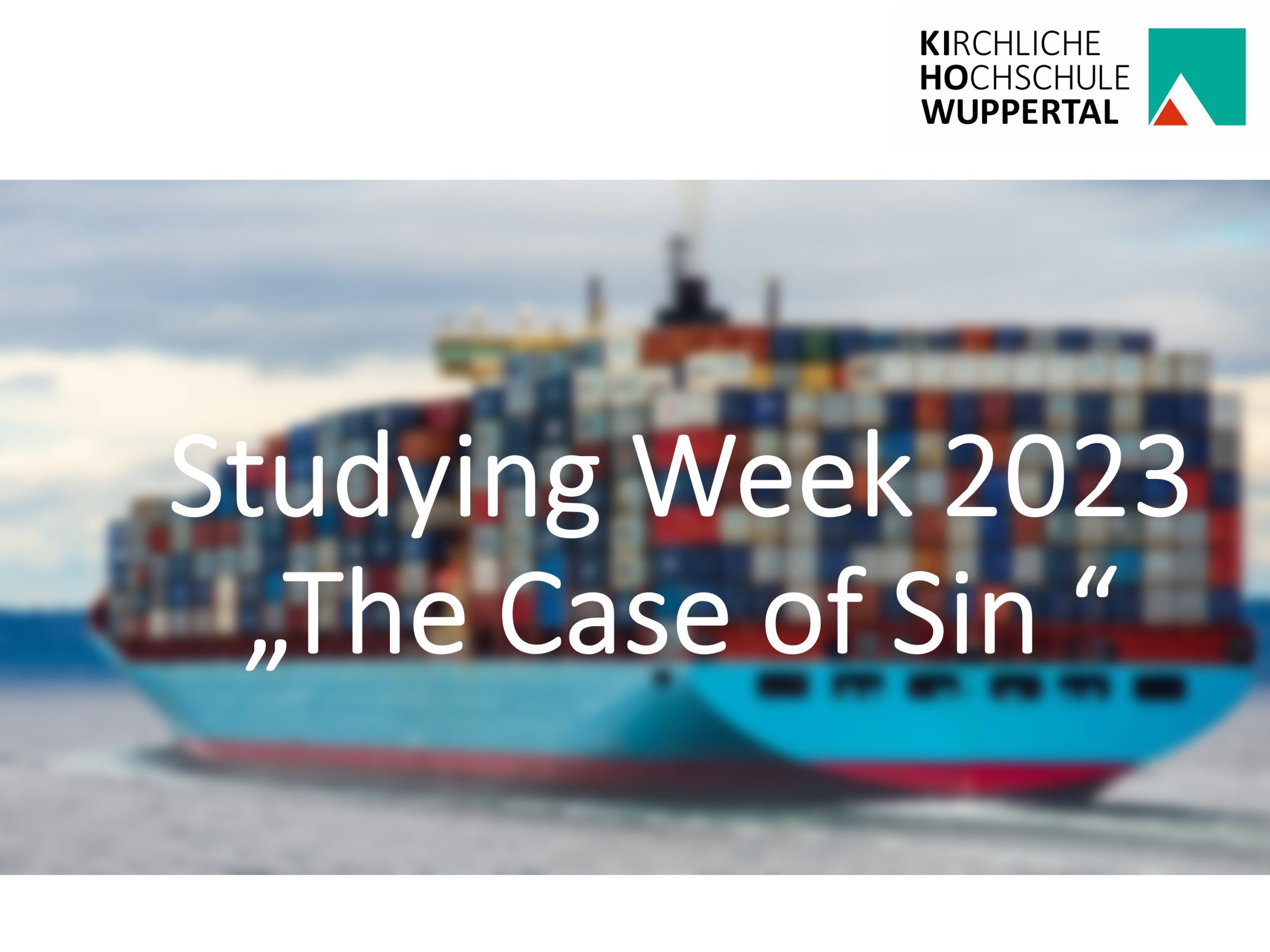 Bild zum Beitrag „The Case of Sin“: Studying Week at Kirchliche Hochschule starts on November 20th